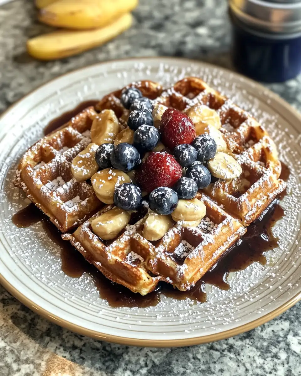 Crispy Delight: How to Make French Toast Waffles for Breakfast Bliss 6 Final dish - Crispy Delight: How to Make French Toast Waffles for Breakfast Bliss