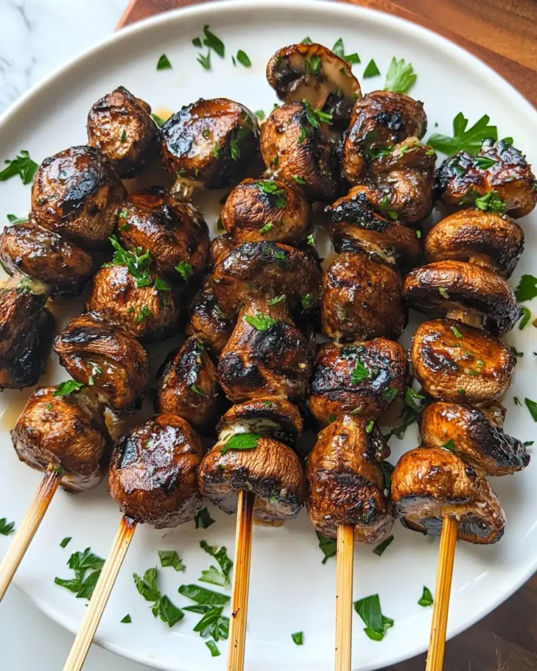 Savor the Flavor with Marinated Grilled Mushroom Skewers - Featured Image