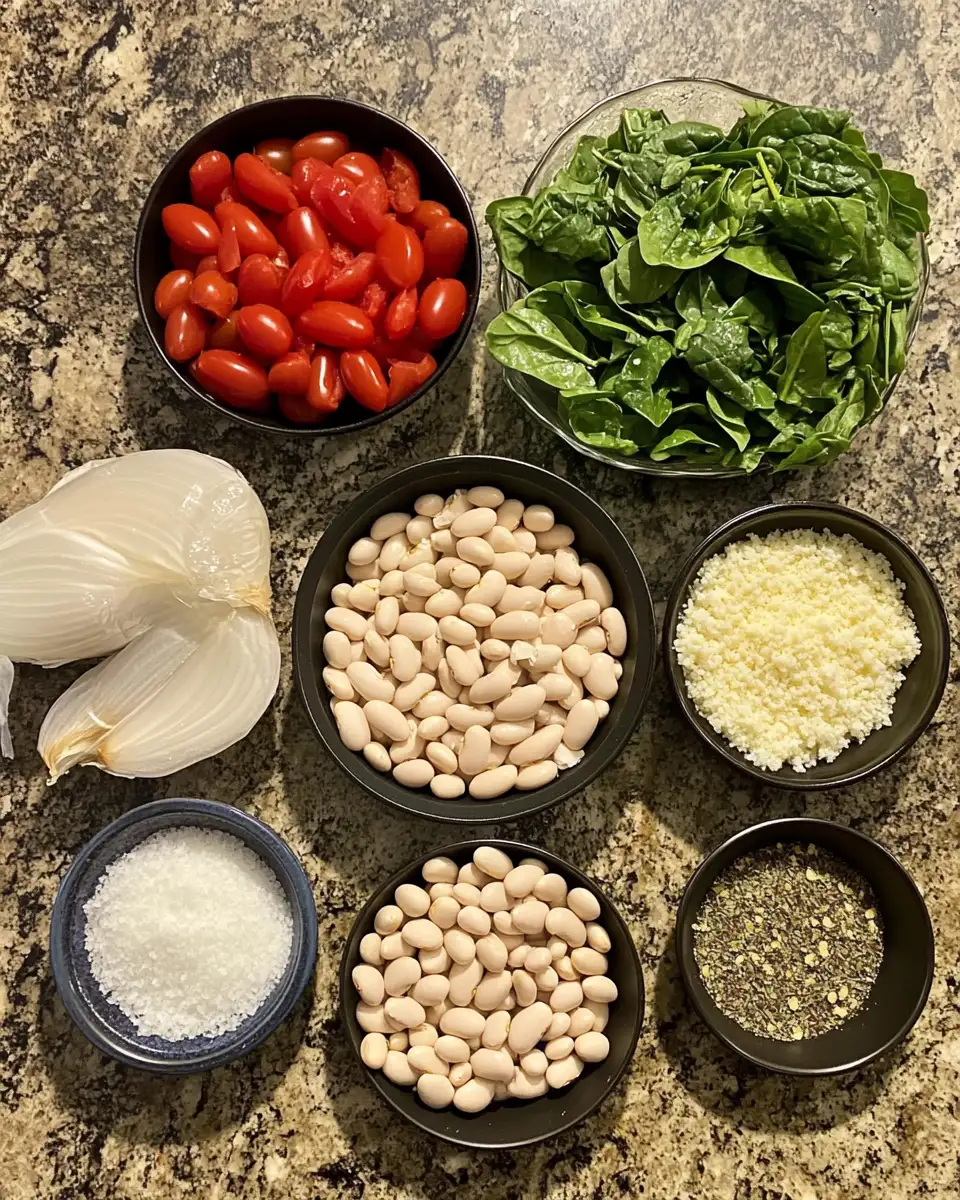 Ingredients for Marry-Me White Bean & Spinach Skillet: A Love Story in Every Bite