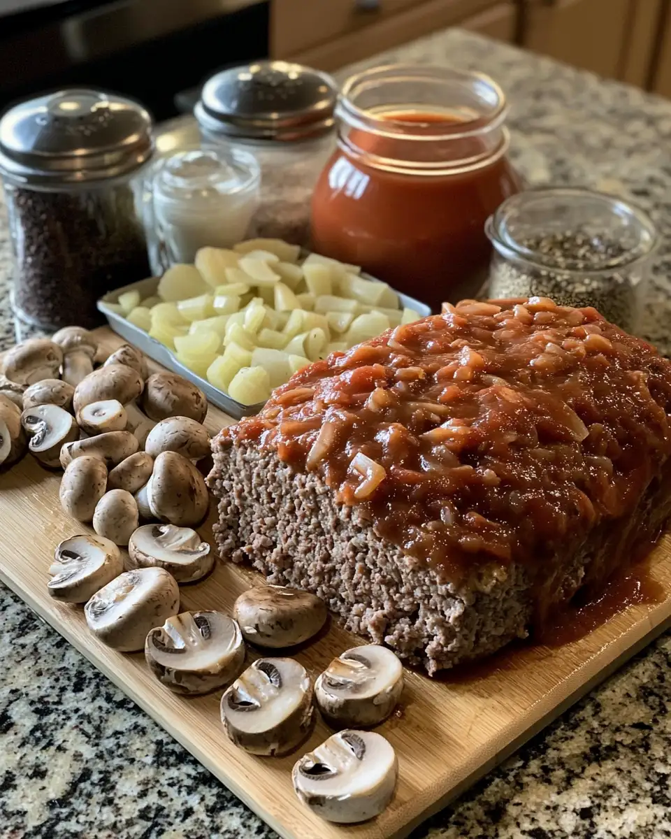 Ingredients for Savor the Flavor: Meatloaf with Mushroom Gravy Magic
