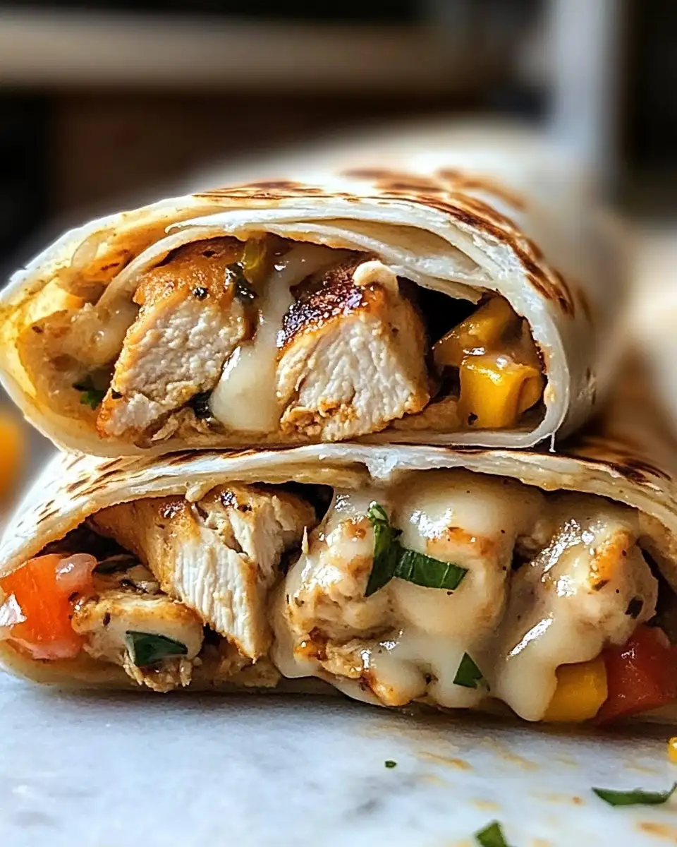 Unleash Flavor with Melty Garlic Chicken Wraps and Cheese - Featured Image