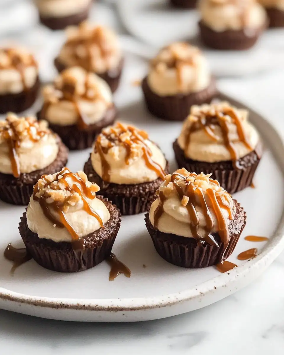 Irresistible Mini Dessert Bites with Caramel Drizzle Delight - Featured Image