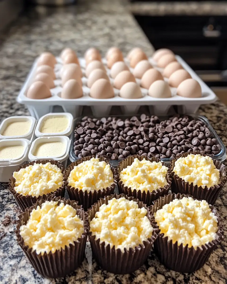 Indulge in Mini Egg Cheesecake Bites with a Decadent Chocolate Drizzle 4 Ingredients for Indulge in Mini Egg Cheesecake Bites with a Decadent Chocolate Drizzle