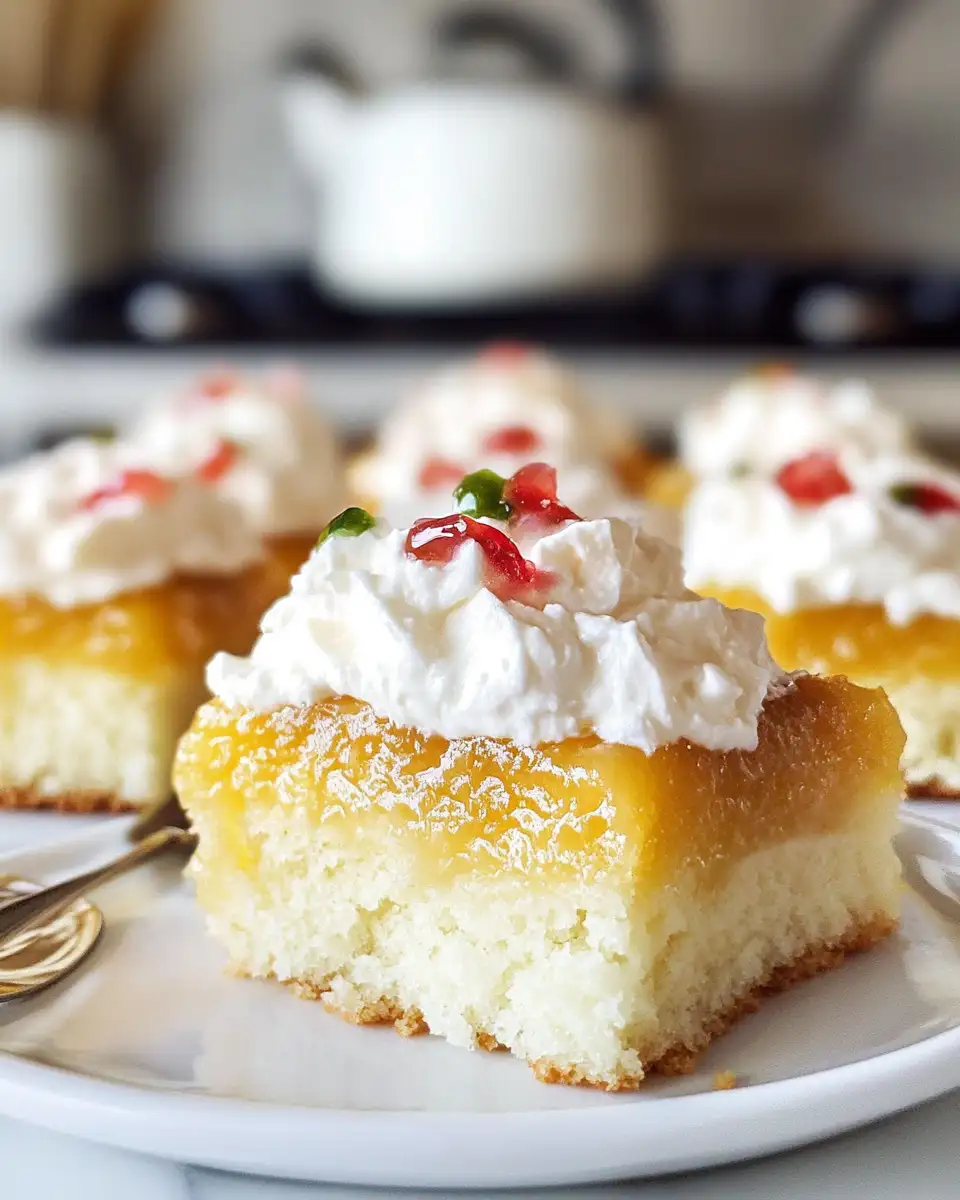 Heavenly Mini Tres Leches Cakes Topped with Whipped Cream Clouds - Featured Image