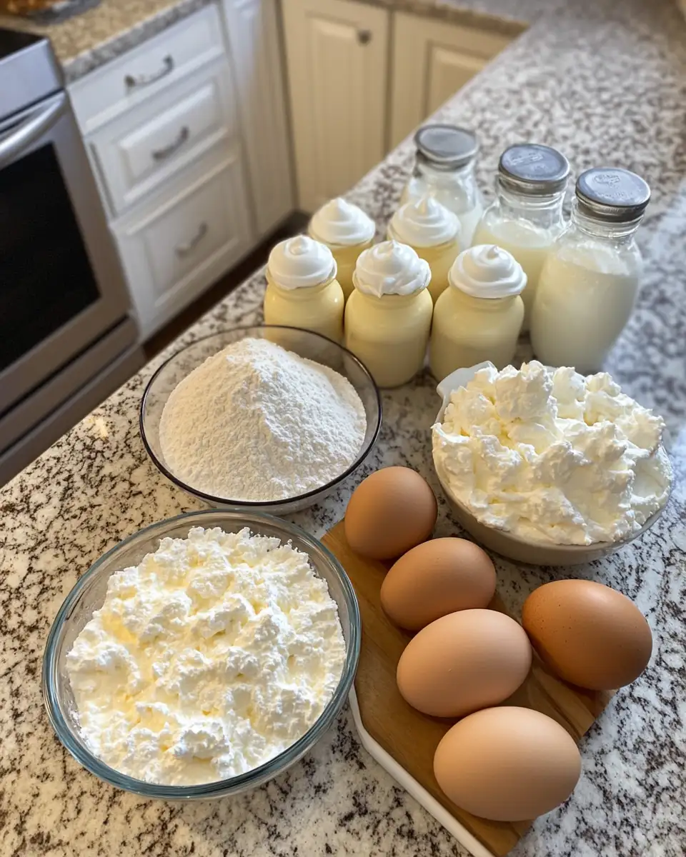 Heavenly Mini Tres Leches Cakes Topped with Whipped Cream Clouds 3 Ingredients for Heavenly Mini Tres Leches Cakes Topped with Whipped Cream Clouds
