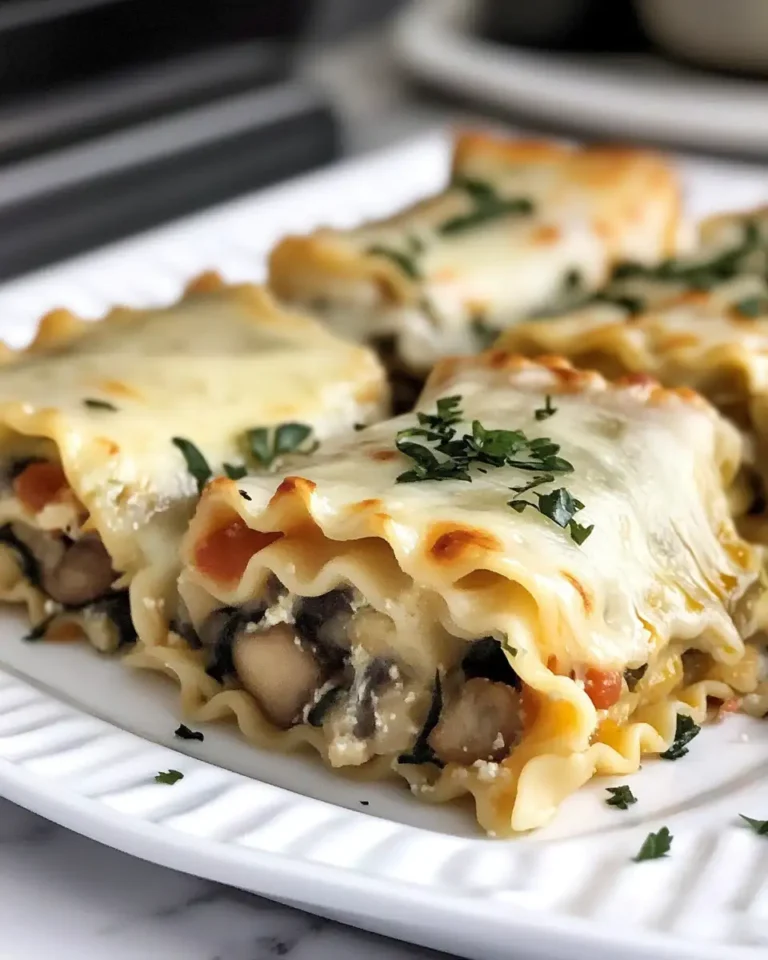 Savor the Flavor: Mushroom and Spinach Lasagna Rolls Delight - Featured Image