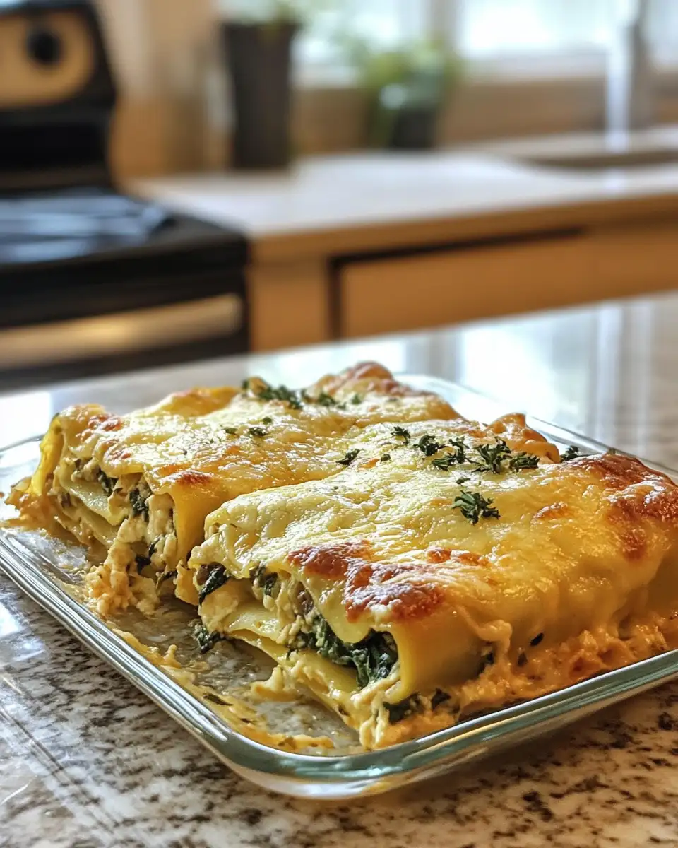Final dish - Savor the Flavor: Mushroom and Spinach Lasagna Rolls Delight