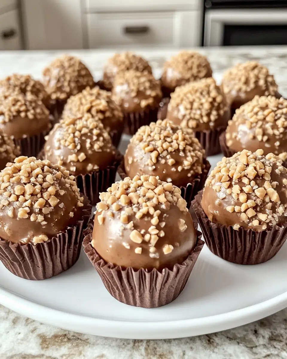 Irresistible Indulgence: No-Bake Peanut Butter Cheesecake Balls Delight 6 Final dish - Irresistible Indulgence: No-Bake Peanut Butter Cheesecake Balls Delight