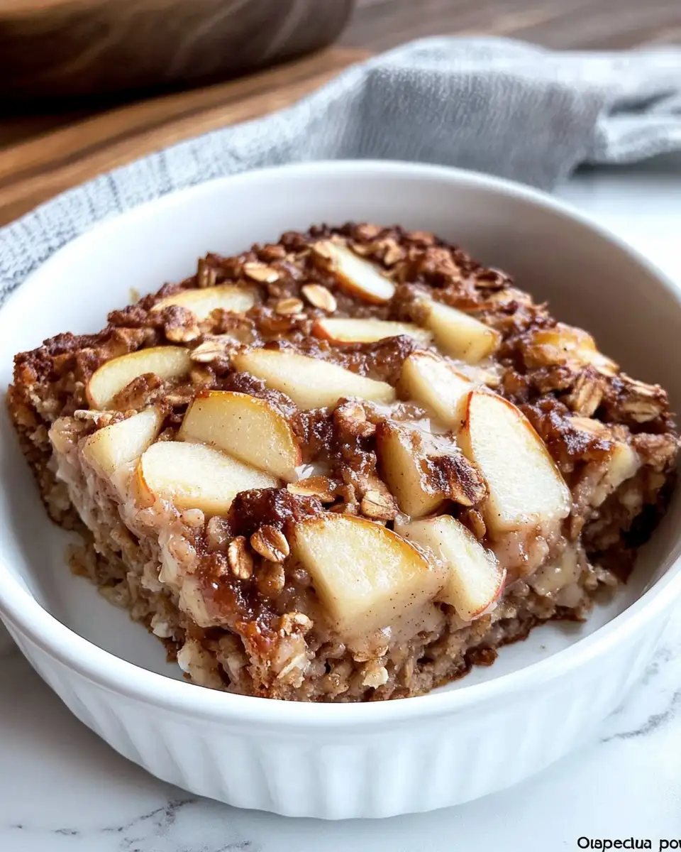 Hearty and Delicious: Oatmeal Apple Breakfast Bake Recipe to Kickstart Your Morning - Featured Image