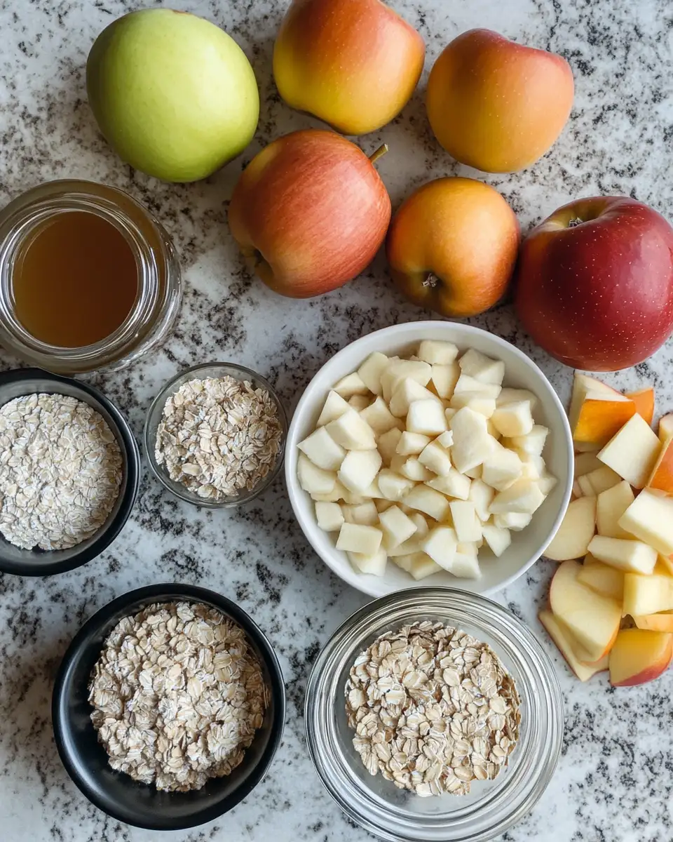 Hearty and Delicious: Oatmeal Apple Breakfast Bake Recipe to Kickstart Your Morning 4 Ingredients for Hearty and Delicious: Oatmeal Apple Breakfast Bake Recipe to Kickstart Your Morning