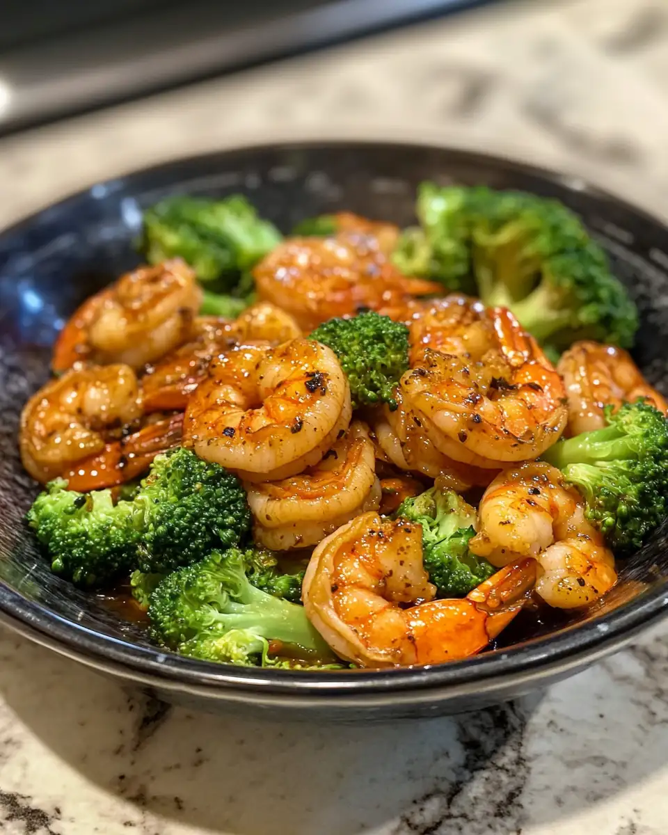 Final dish - Savor the Simplicity: One-Pot Garlicky Shrimp & Broccoli Delight
