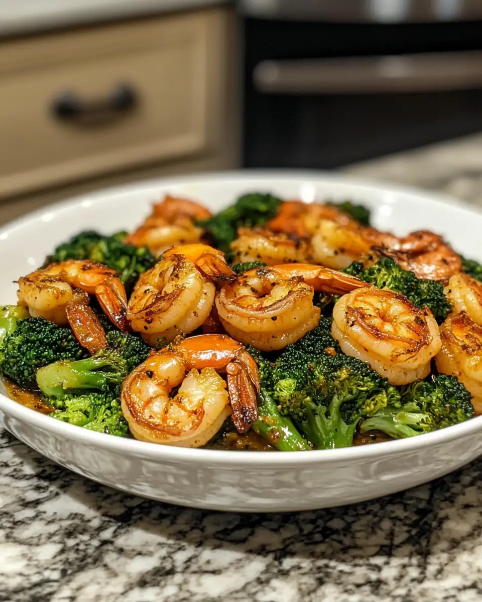 Final dish - Savor the Simplicity of One-Pot Garlicky Shrimp & Broccoli