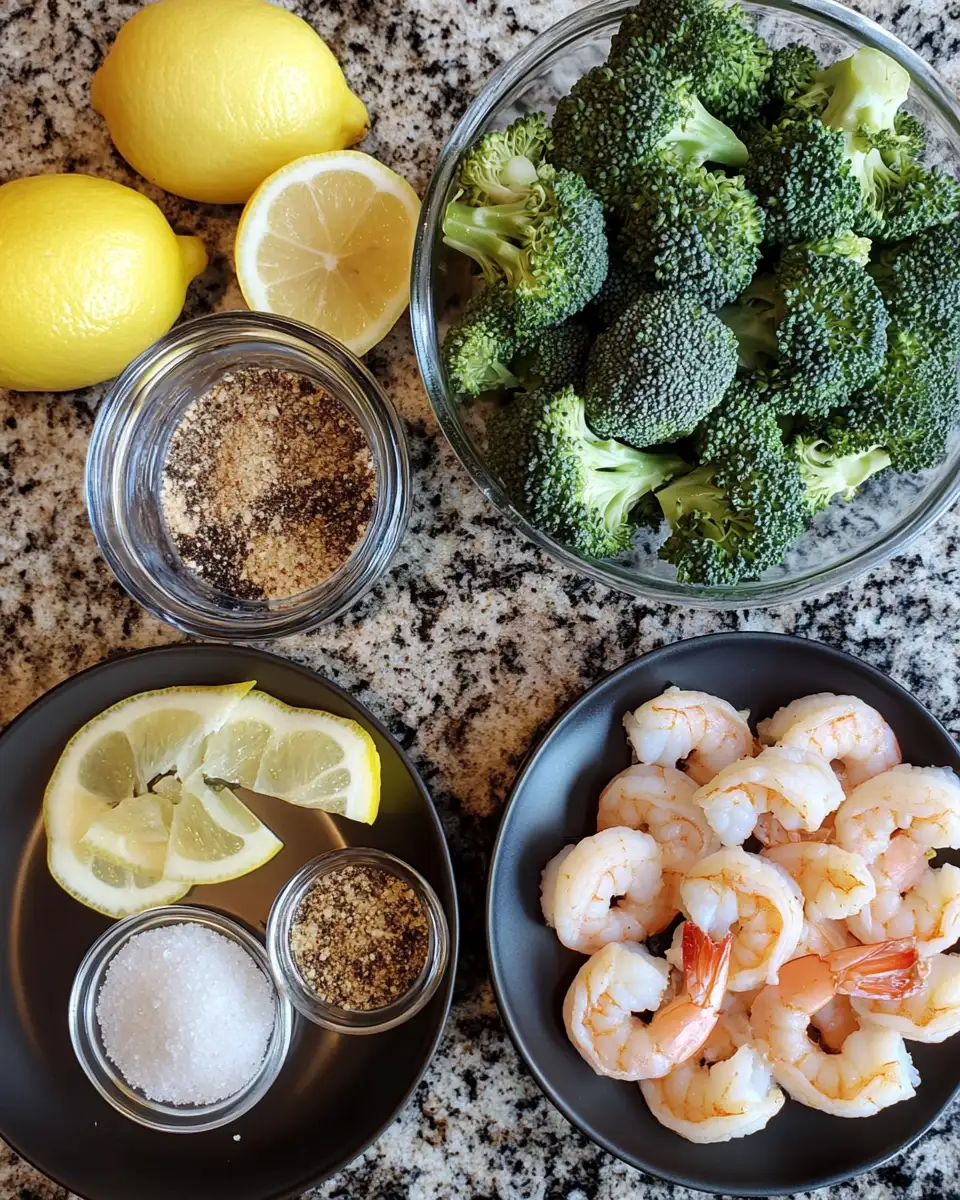 Ingredients for Quick & Flavorful: One-Pot Garlicky Shrimp & Broccoli Delight