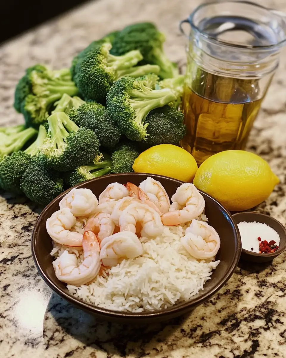 Ingredients for Savor the Simplicity: One-Pot Garlicky Shrimp & Broccoli Delight