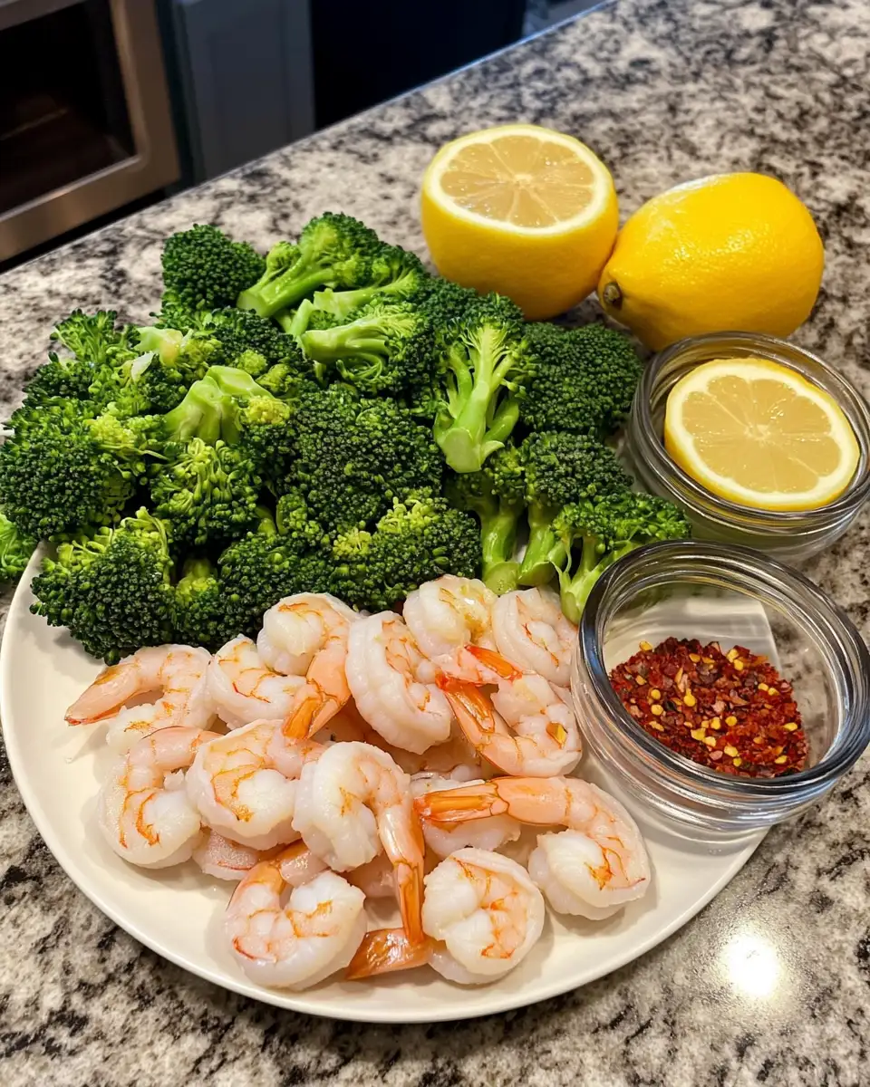 Ingredients for Savor the Simplicity of One-Pot Garlicky Shrimp & Broccoli