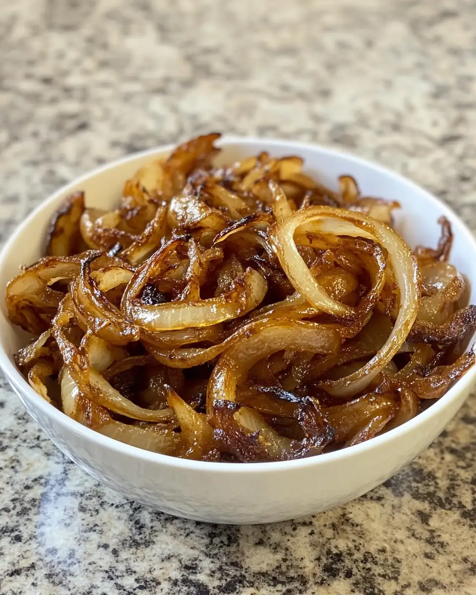 Final dish - Crispy Perfection: Air-Fried Seasoned Onions from a Flavorful Onion Boil