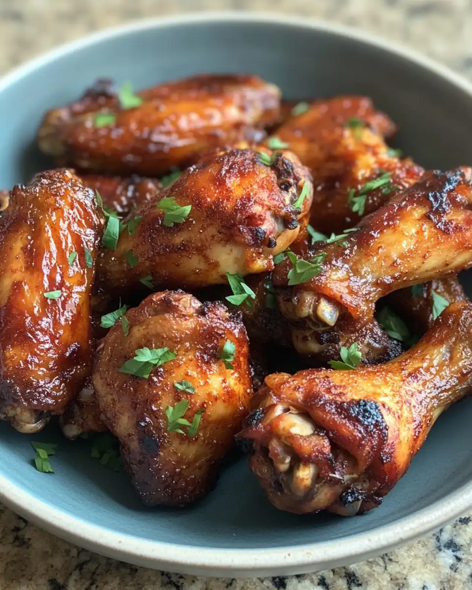 Final dish - Crispy Perfection: Discover the Secret to Oven Roasted Chicken Wings