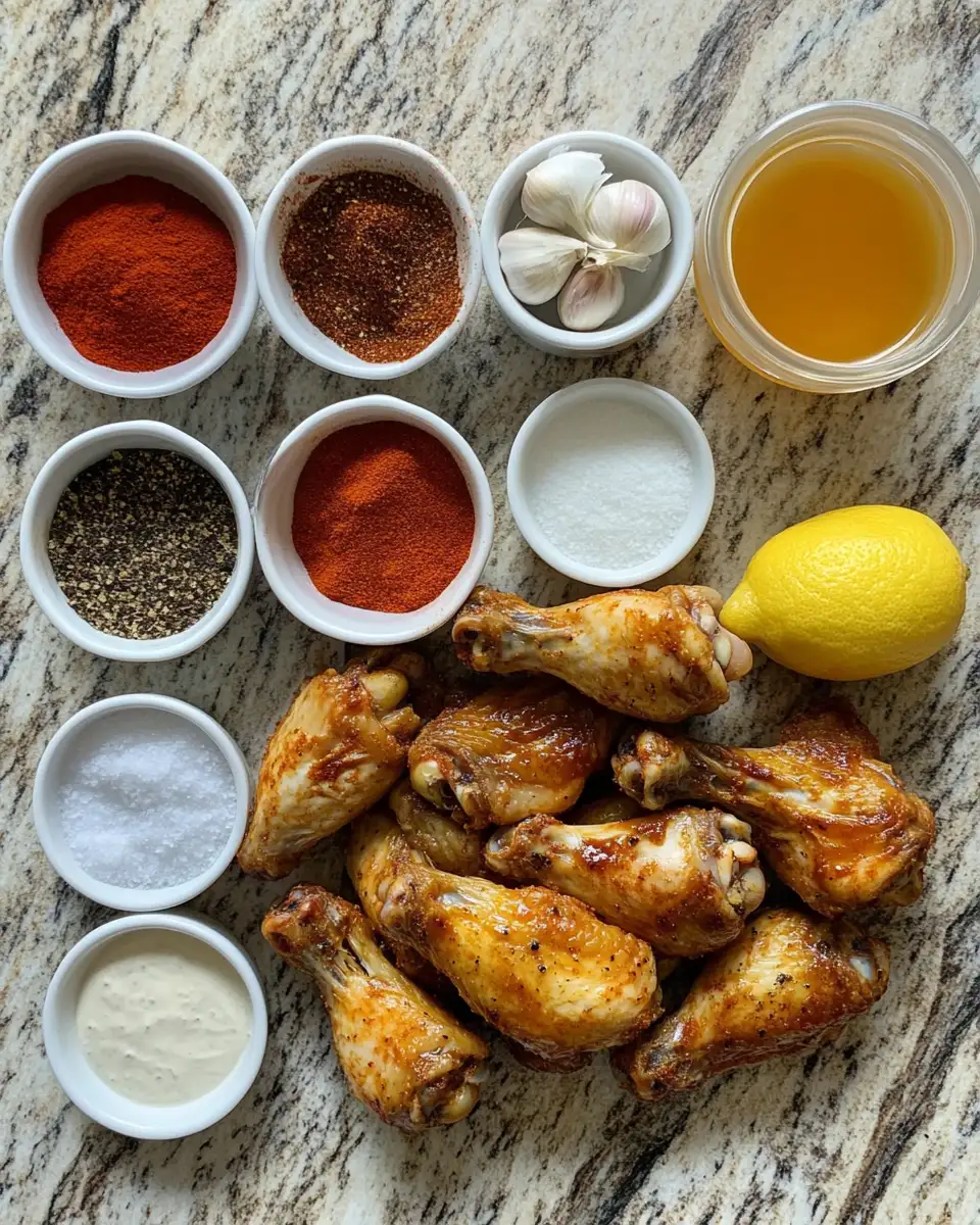 Ingredients for Crispy Perfection: Discover the Secret to Oven Roasted Chicken Wings