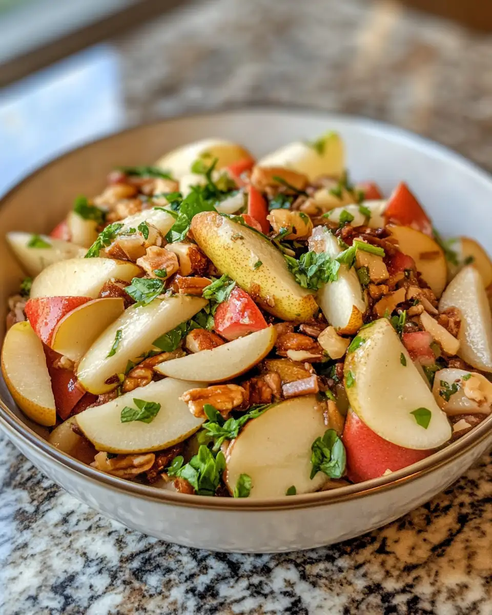 Reviving the Pear Salad: A Retro Southern Classic with a Modern Twist 6 Final dish - Reviving the Pear Salad: A Retro Southern Classic with a Modern Twist
