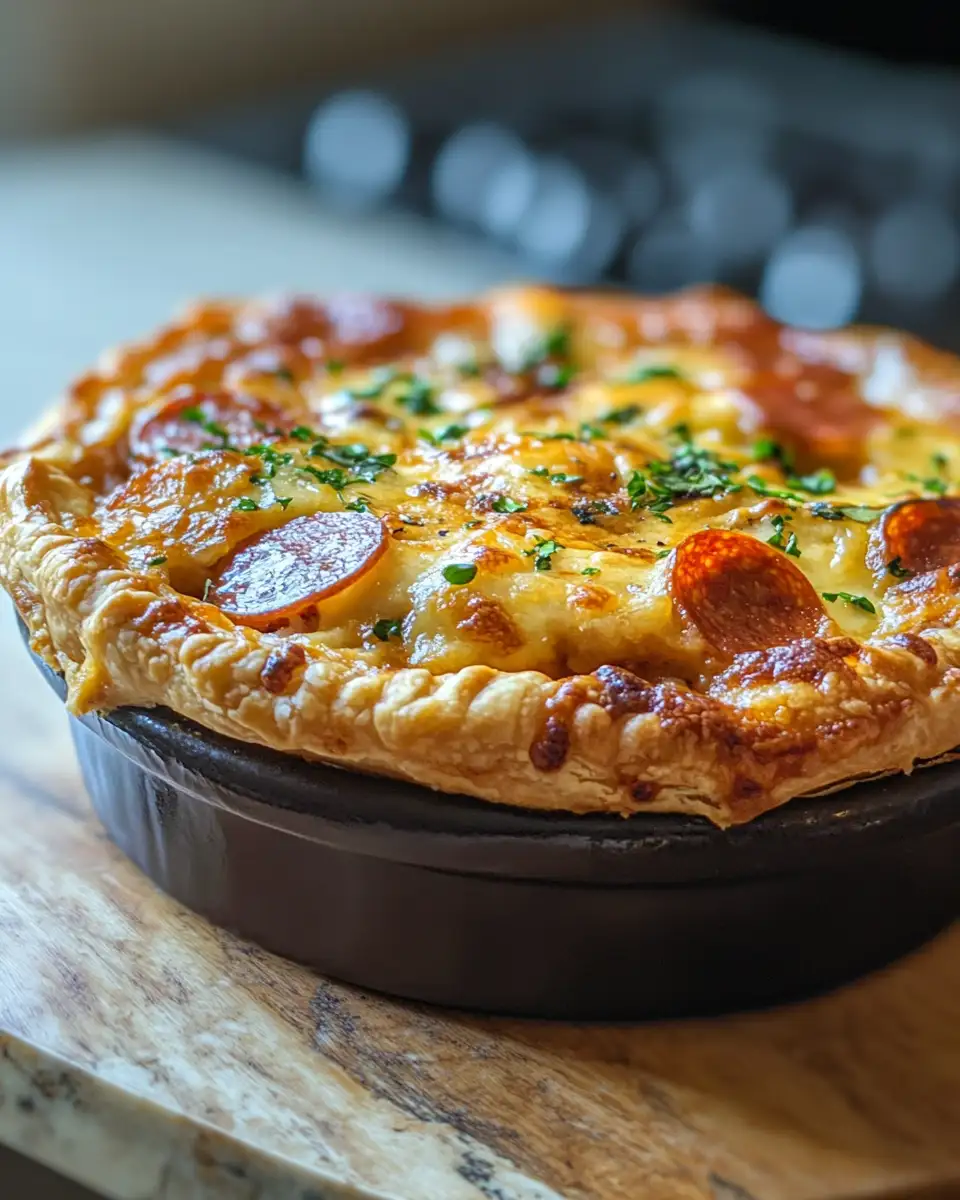 Final dish - Pizza Pot Pie: The Ultimate Comfort Food Fusion