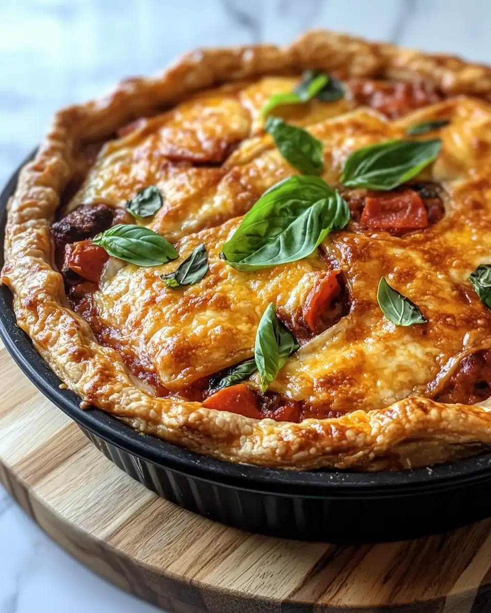 Final dish - Pizza Pot Pie Perfection: A Delectable Twist on a Classic Favorite