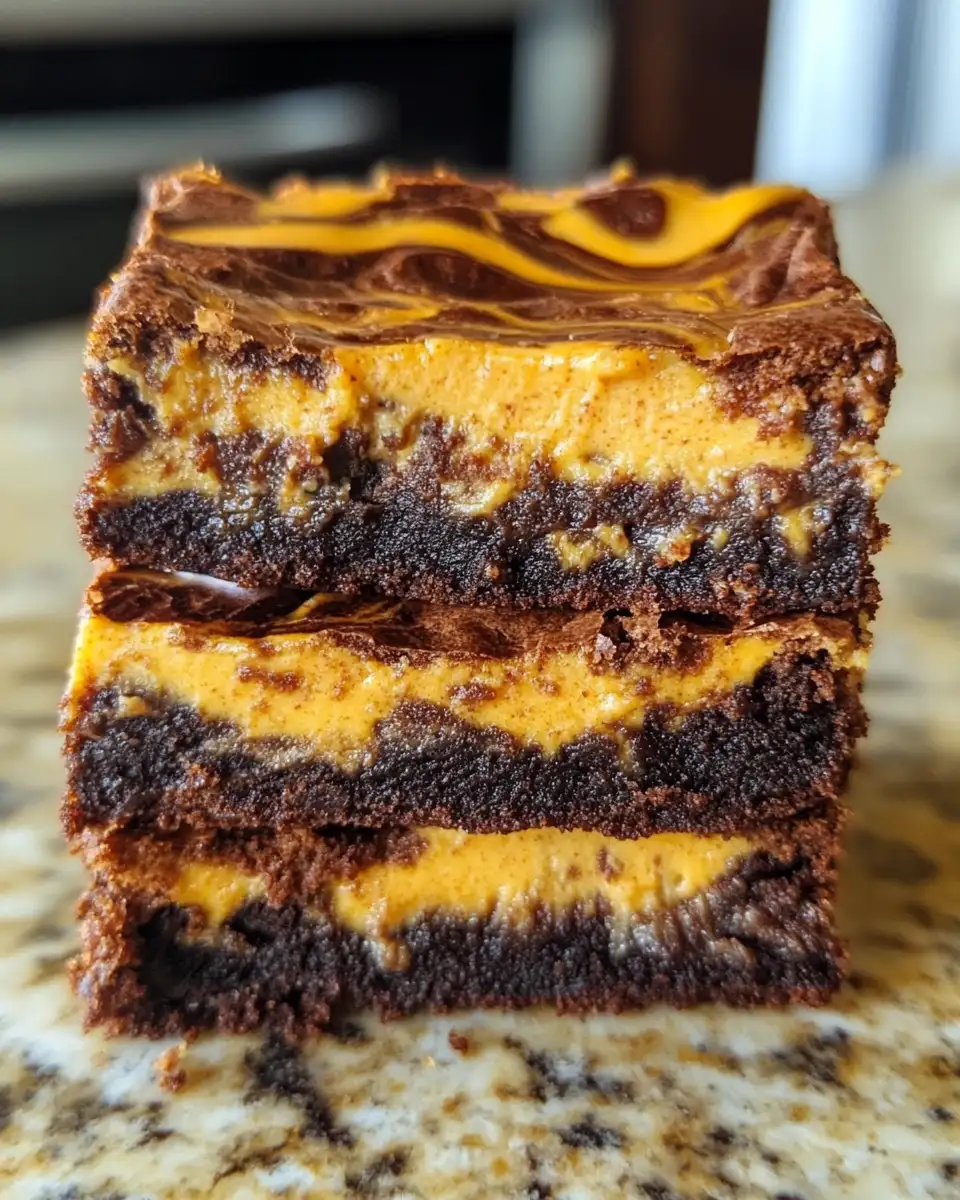 Decadent Pumpkin Cheesecake Swirl Brownies: Fall's Ultimate Dessert Indulgence 6 Final dish - Decadent Pumpkin Cheesecake Swirl Brownies: Fall's Ultimate Dessert Indulgence