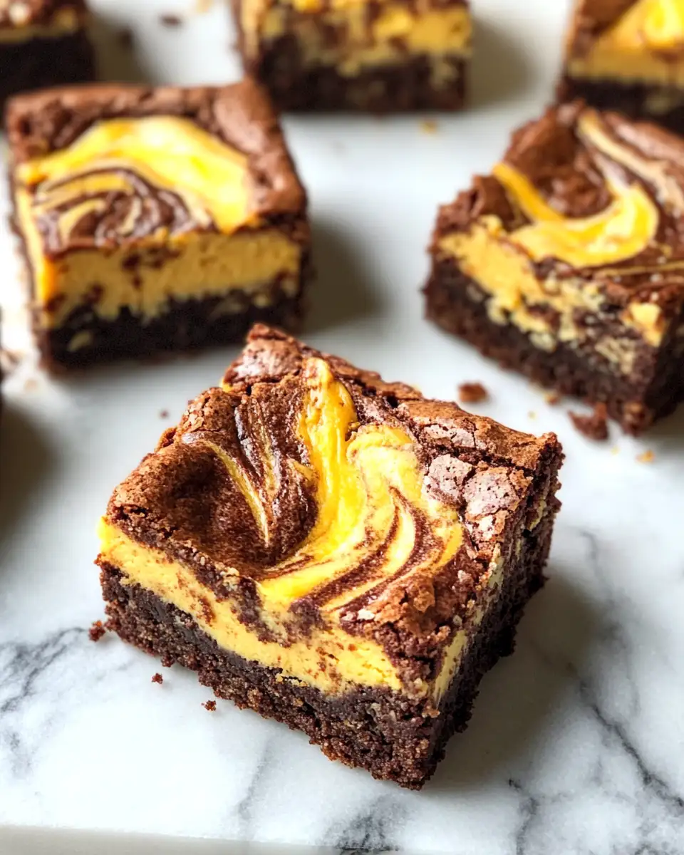 Decadent Pumpkin Cheesecake Swirl Brownies to Spice Up Your Fall Baking 6 Final dish - Decadent Pumpkin Cheesecake Swirl Brownies to Spice Up Your Fall Baking