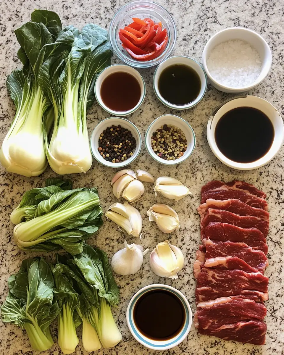 Sizzling in Minutes: Quick and Easy Bok Choy Stir-Fried Beef 4 Ingredients for Sizzling in Minutes: Quick and Easy Bok Choy Stir-Fried Beef