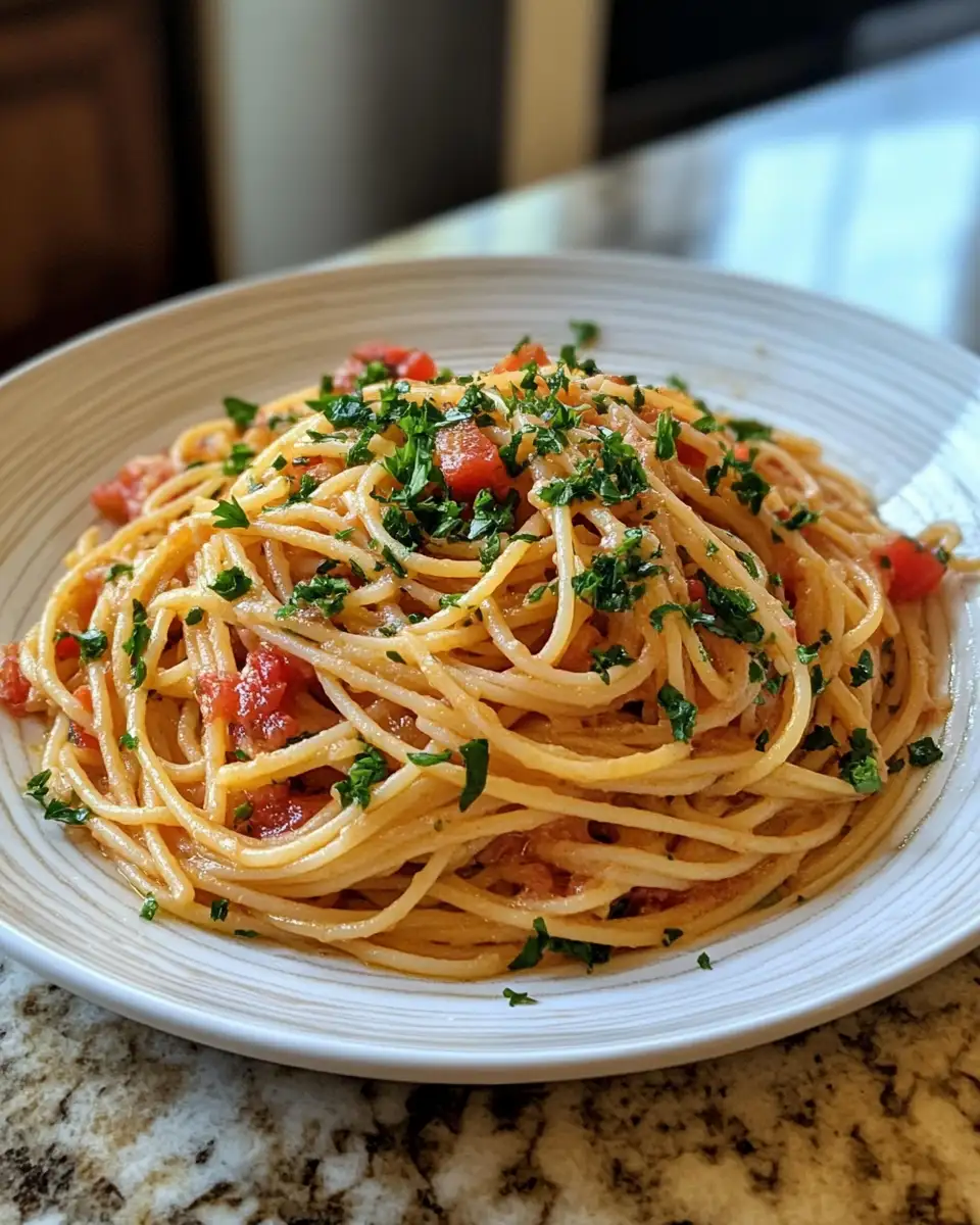 Speedy Garlic Spaghetti: A 25-Minute Flavor Explosion 6 Final dish - Speedy Garlic Spaghetti: A 25-Minute Flavor Explosion