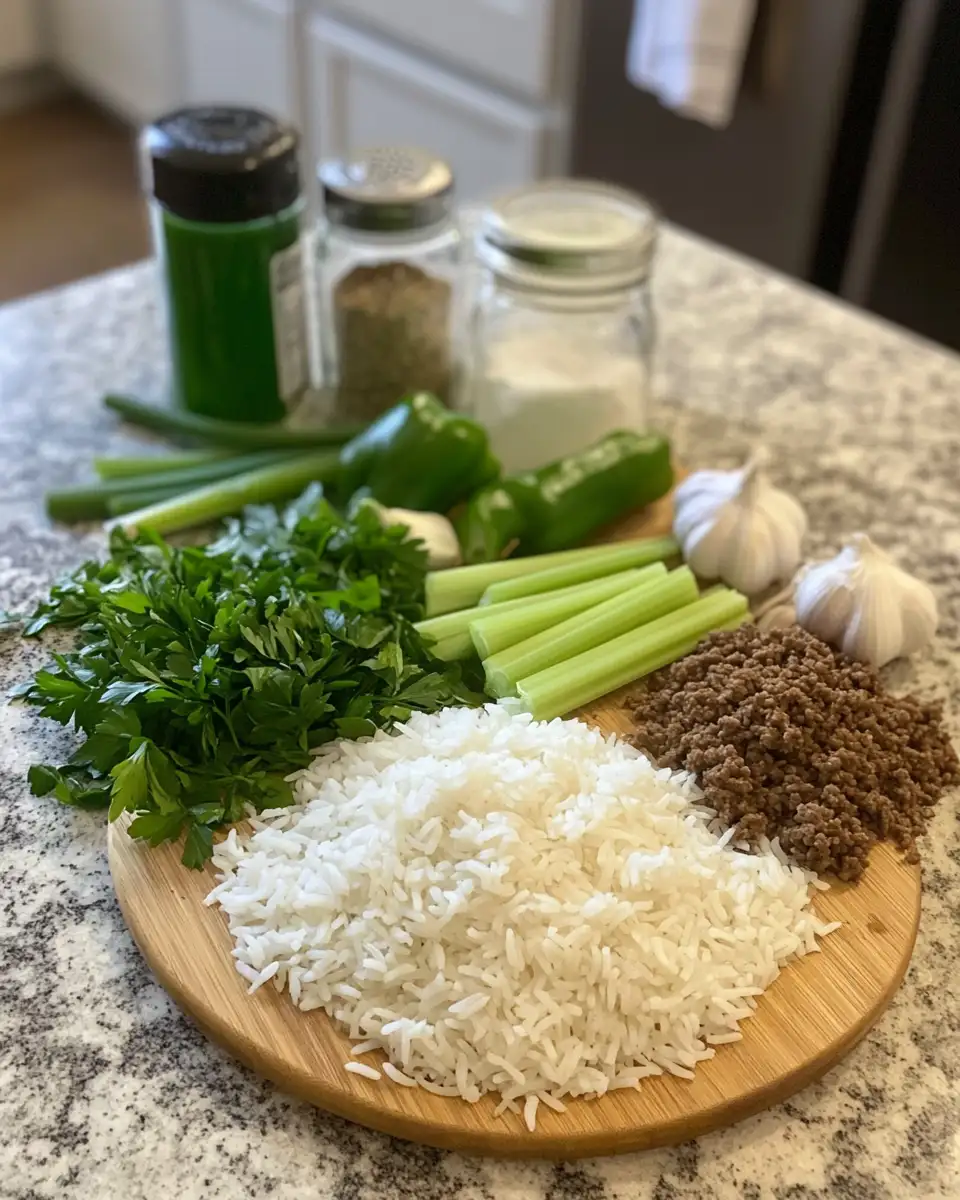 Whip Up Quick and Tasty Dirty Rice with Ground Beef in No Time 4 Ingredients for Whip Up Quick and Tasty Dirty Rice with Ground Beef in No Time