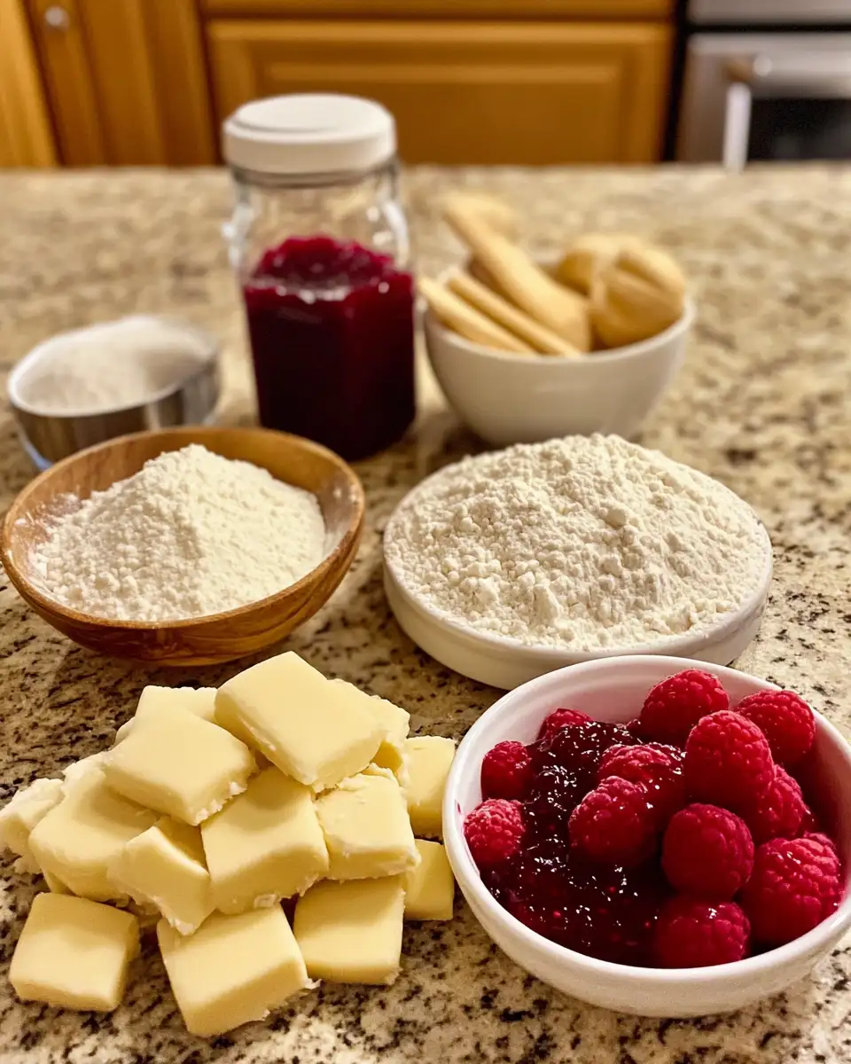 Sweet Perfection: Raspberry Shortbread Cookies That Melt in Your Mouth 4 Ingredients for Sweet Perfection: Raspberry Shortbread Cookies That Melt in Your Mouth