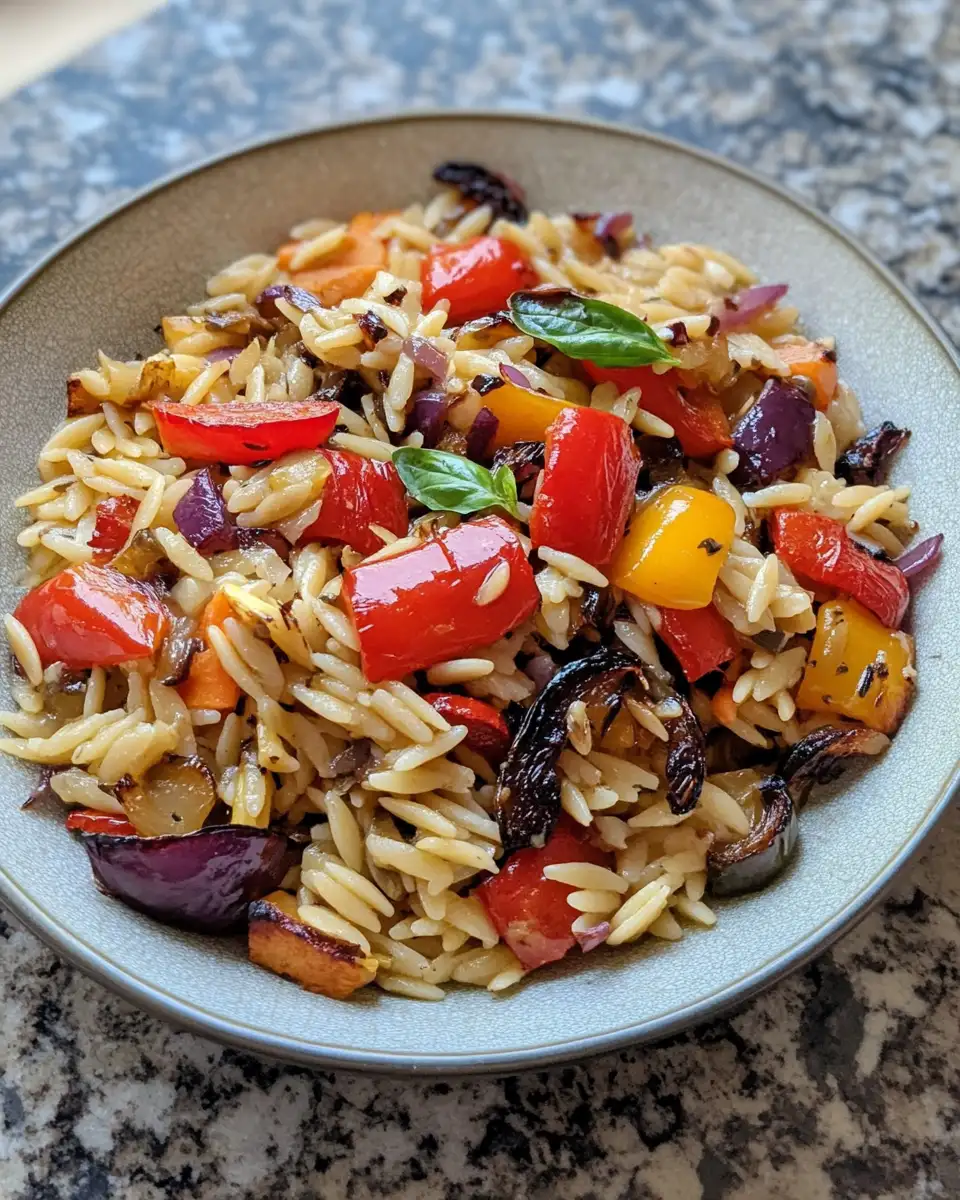 Delight in Every Bite: Discover the Magic of Roasted Vegetable Orzo 6 Final dish - Delight in Every Bite: Discover the Magic of Roasted Vegetable Orzo
