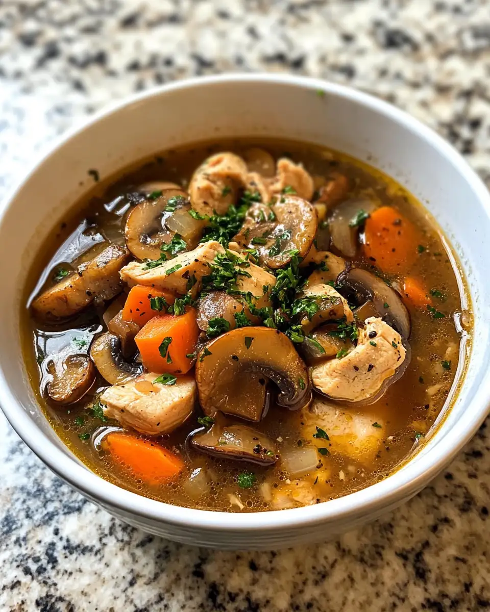 Savor the Comfort: Rotisserie Chicken Mushroom Soup Magic 6 Final dish - Savor the Comfort: Rotisserie Chicken Mushroom Soup Magic
