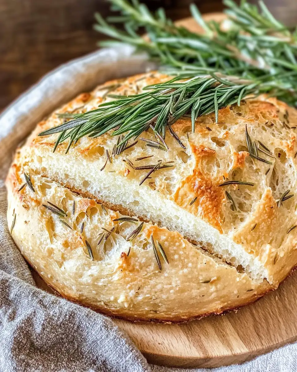Artisan Aroma: Discover the Magic of Rustic No-Knead Rosemary Garlic Bread - Featured Image