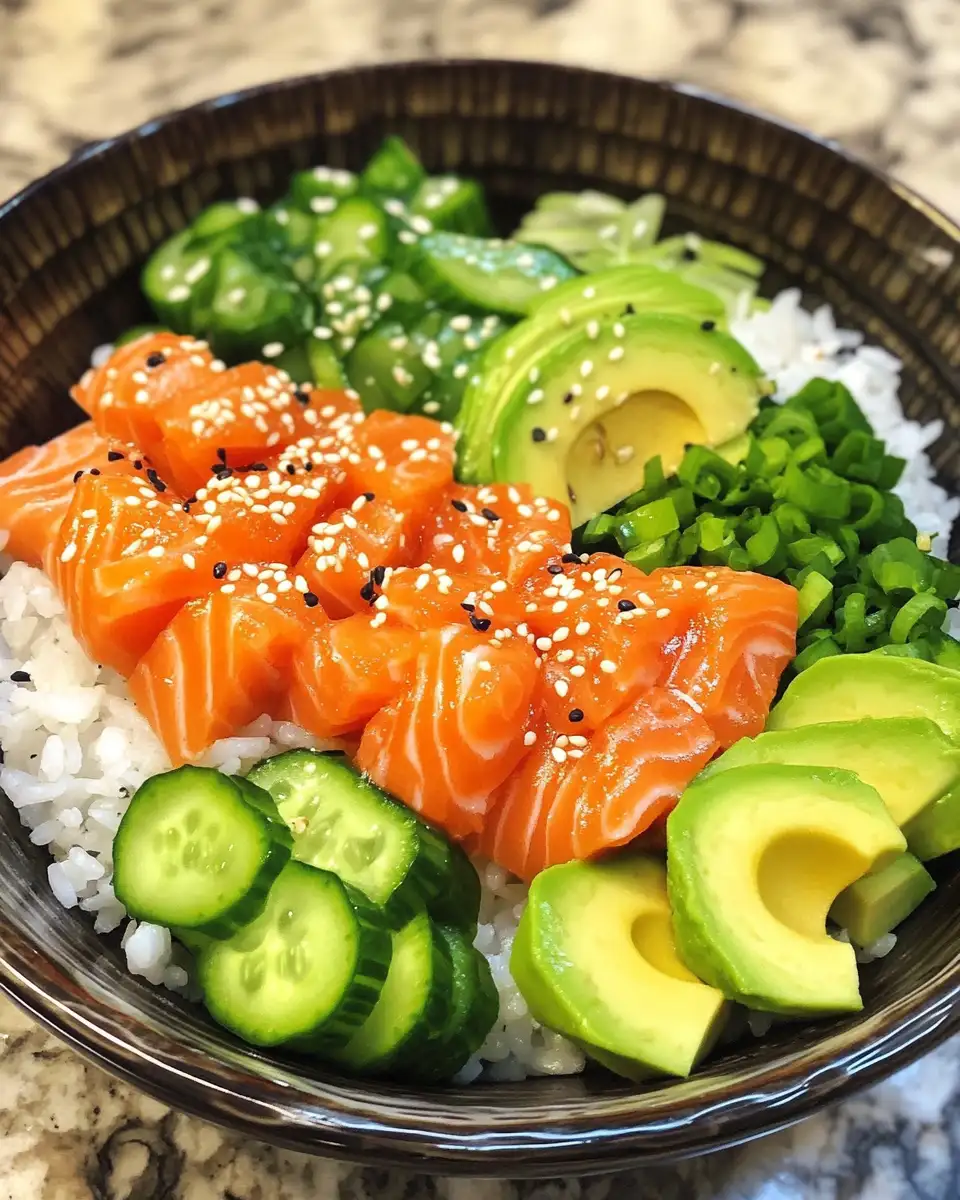 Ingredients for Savory Salmon Rice Bowl: A Flavorful Journey in Every Bite