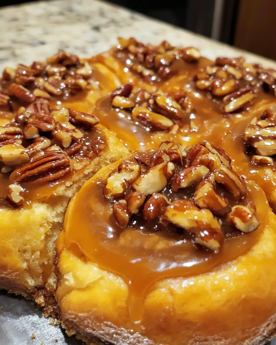 Indulge in Irresistible Salted Caramel Pecan Sticky Buns for a Sweet Escape - Featured Image