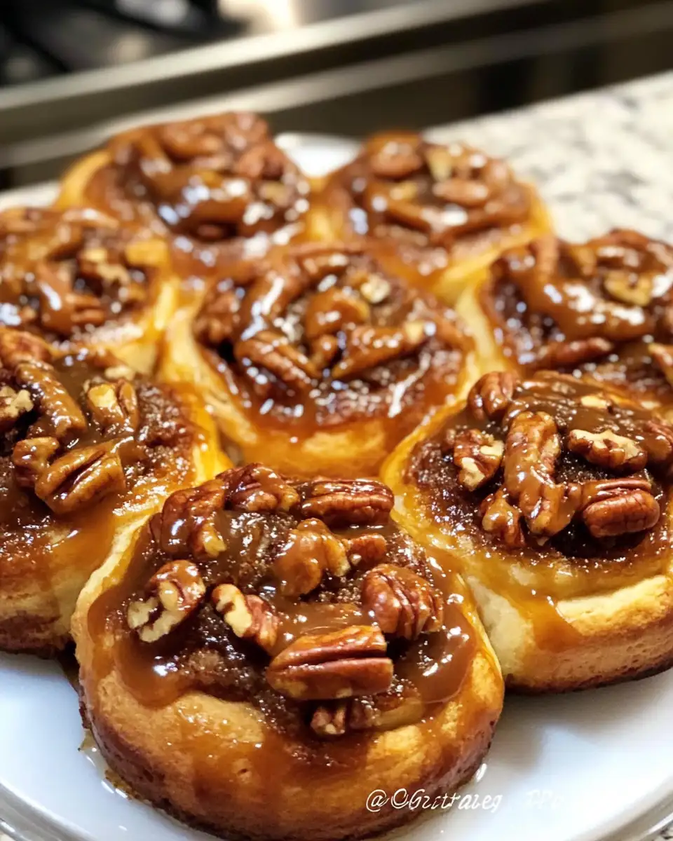 Indulge in Irresistible Salted Caramel Pecan Sticky Buns Bliss - Featured Image