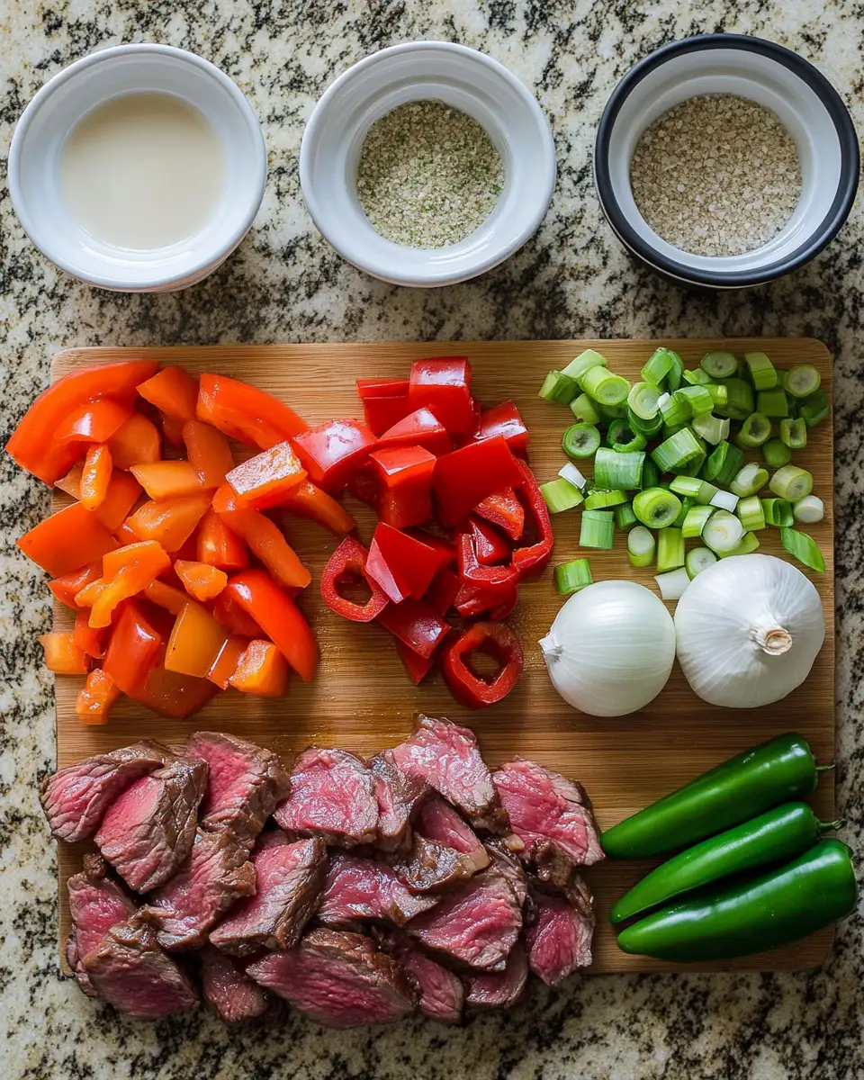 Sizzling Chinese Pepper Steak with Onions That Will Ignite Your Taste Buds 4 Ingredients for Sizzling Chinese Pepper Steak with Onions That Will Ignite Your Taste Buds