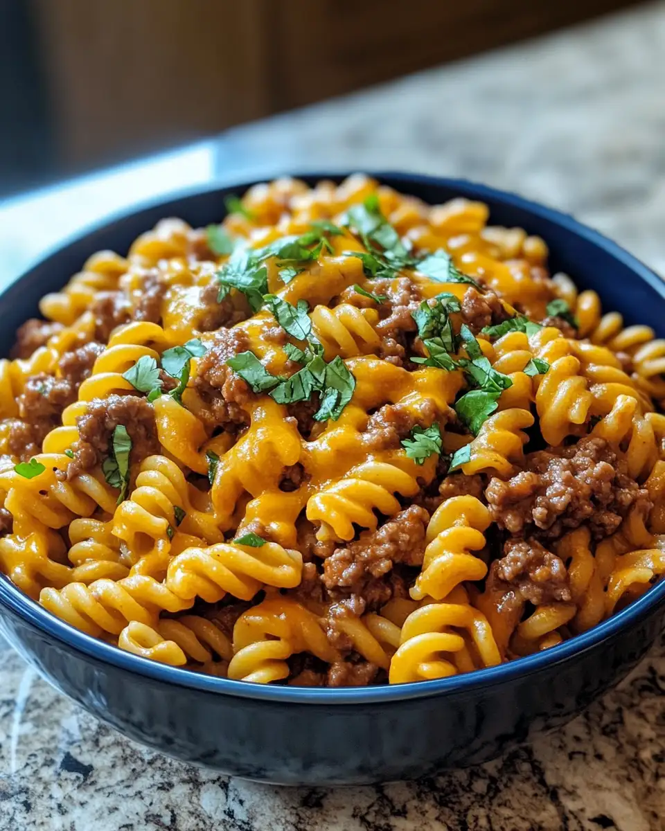 Final dish - Savor the Flavor: Slow Cooker Cheesy Taco Pasta Delight
