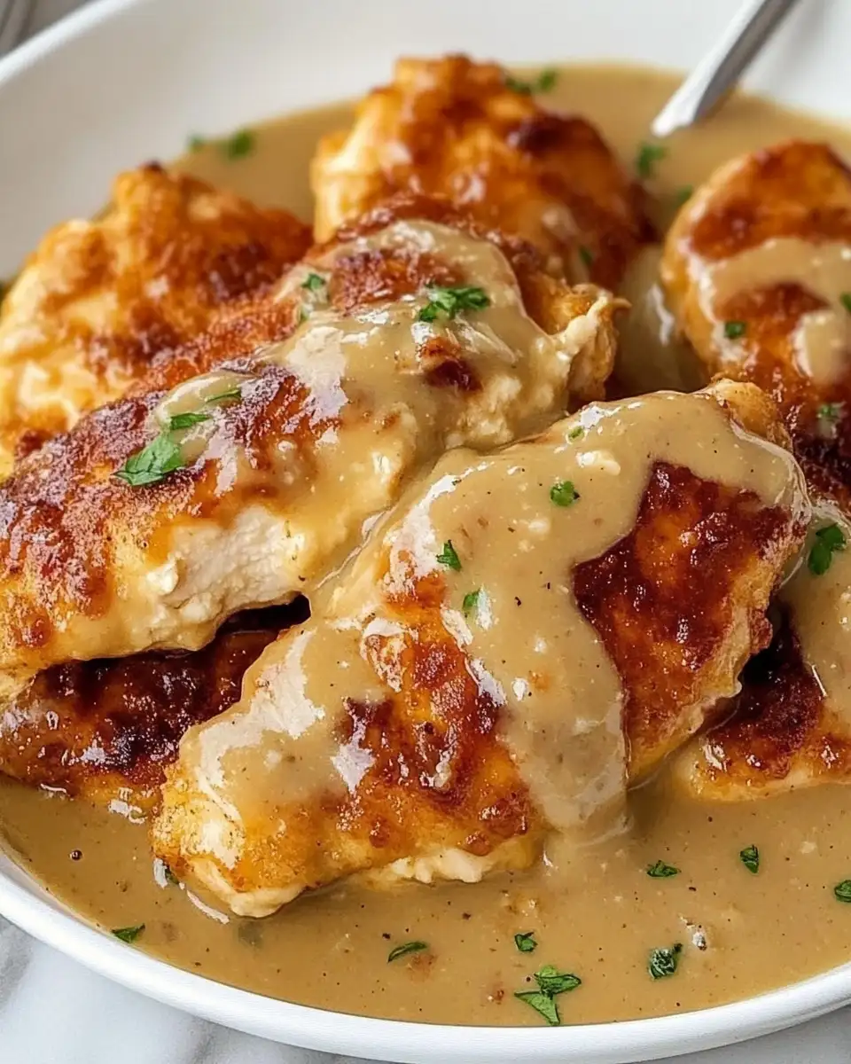Irresistibly Comforting: Smothered Chicken Tenders with Gravy Delight - Featured Image