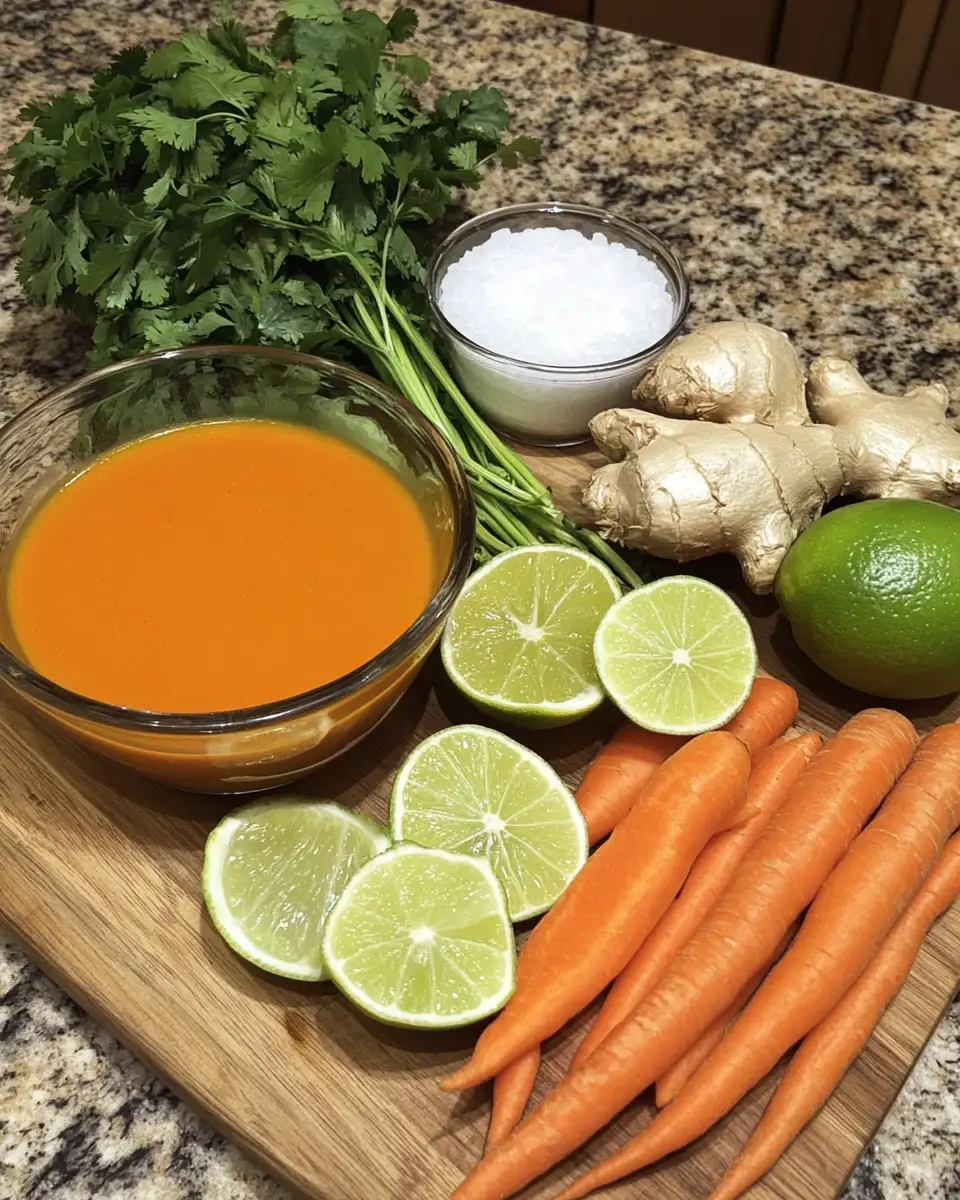 Ingredients for Warm Up Your Winter with Spiced Carrot Ginger Soup