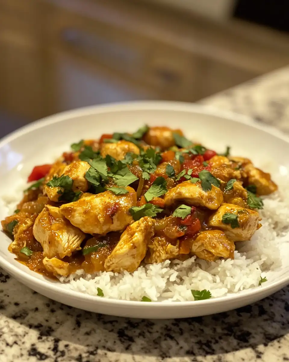 Final dish - Savor the Heat: Discover Spicy Brazilian Coconut Chicken Delight