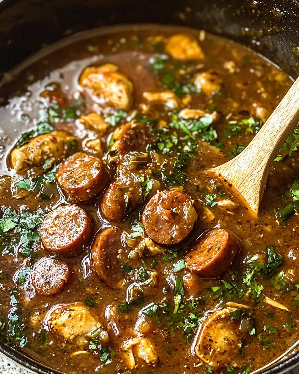 Savor the Heat with Spicy Cajun Chicken and Sausage Gumbo - Featured Image
