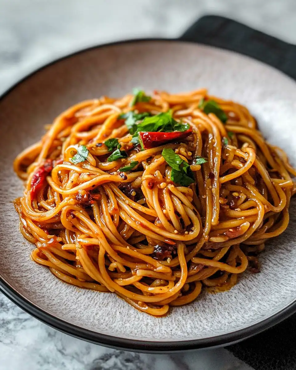 Ignite Your Taste Buds with Spicy Garlic Chilli Noodles - Featured Image