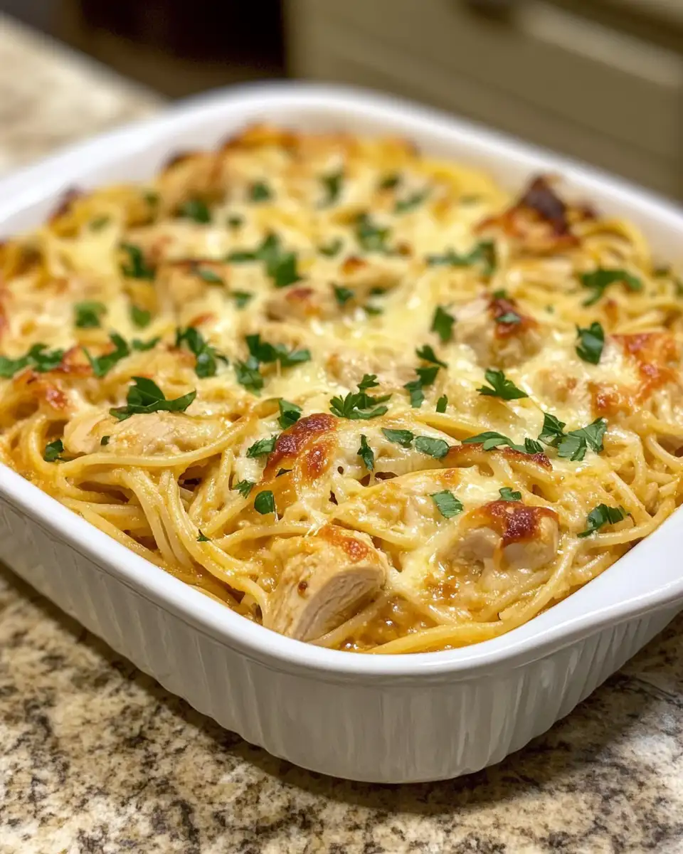 Final dish - Savor the Spice: Southern Chicken Spaghetti Casserole Recipe