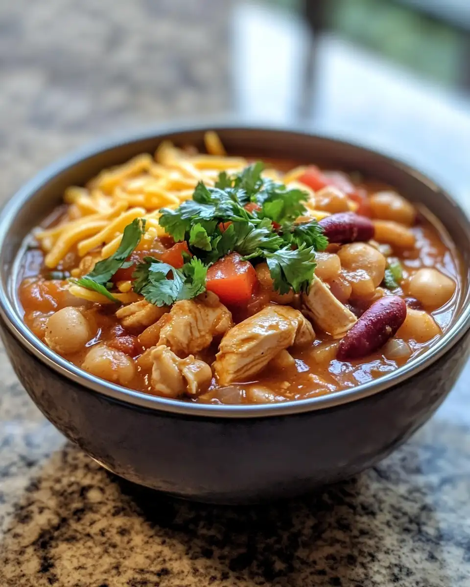Final dish - Fiery Flavors: Discover the Ultimate Spicy White Chicken Chili Recipe