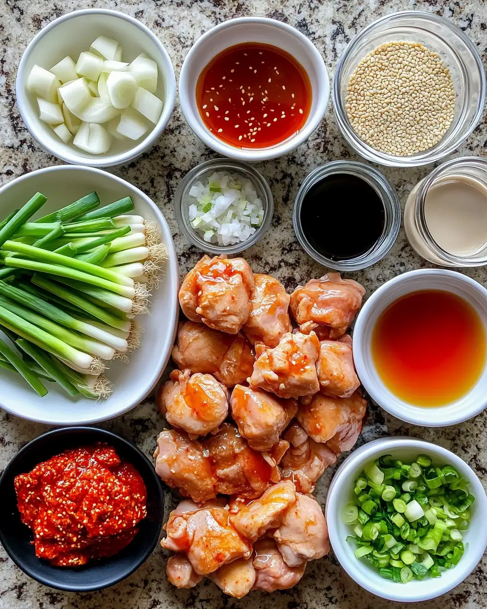 Irresistibly Delicious: Sticky Honey Gochujang Chicken That'll Spice Up Your Dinner 4 Ingredients for Irresistibly Delicious: Sticky Honey Gochujang Chicken That'll Spice Up Your Dinner