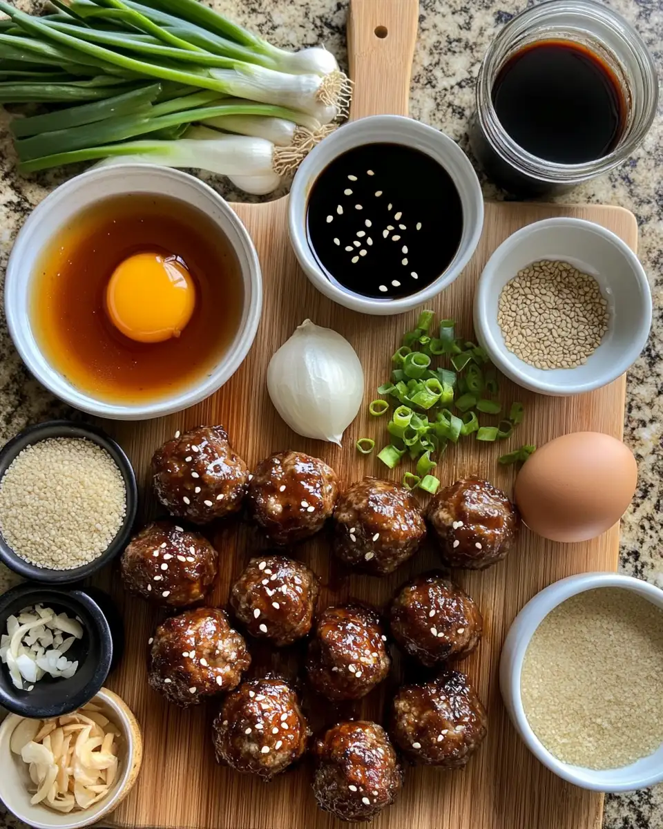 Irresistibly Sticky Korean BBQ Meatballs Drenched in Gochujang Glaze 4 Ingredients for Irresistibly Sticky Korean BBQ Meatballs Drenched in Gochujang Glaze