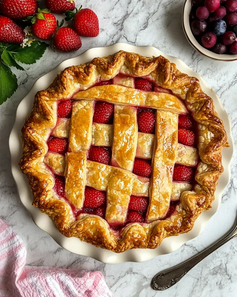 A Perfectly Flaky Strawberry Rhubarb Galette to Sweeten Your Day - Featured Image