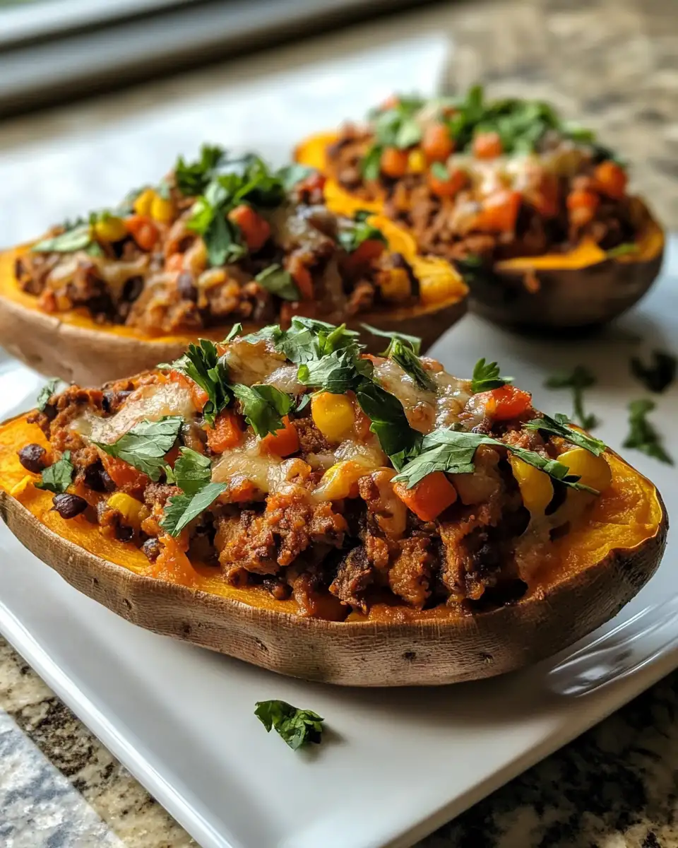 Final dish - Spice Up Your Dinner with Southwestern Stuffed Sweet Potatoes